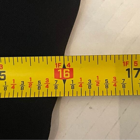 Betsy & Adam Sheer Black BabyDoll Whimsical Glam BalletCore Dress NWOT Size S - Picture 11 of 12